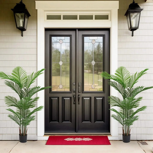 Artificial Areca Palm Plant 160cm Tall Faux Tropical Dypsis Lutescens Tree Green Plastic Indoor Outdoor Décor Default -DTYStore