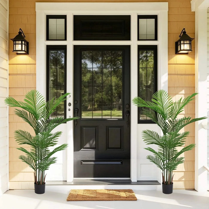 Artificial Areca Palm Plant 160cm Tall Faux Tropical Dypsis Lutescens Tree Green Plastic Indoor Outdoor Décor Default -DTYStore