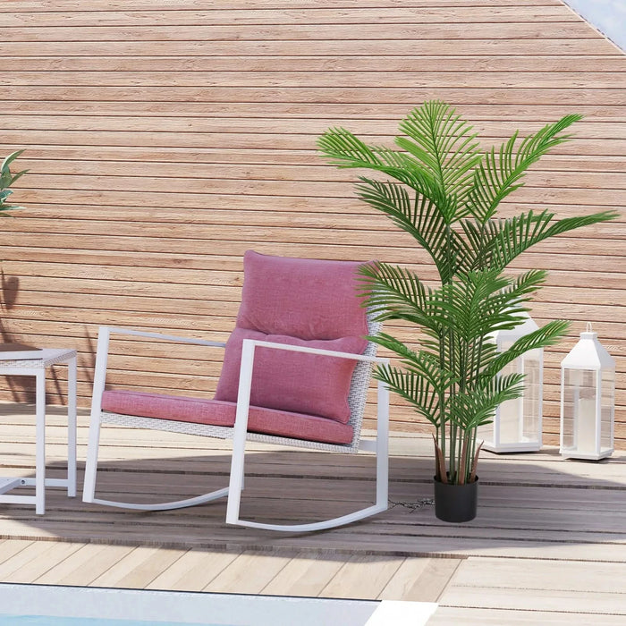 Artificial Areca Palm Plant 160cm Tall Faux Tropical Dypsis Lutescens Tree Green Plastic Indoor Outdoor Décor Default -DTYStore