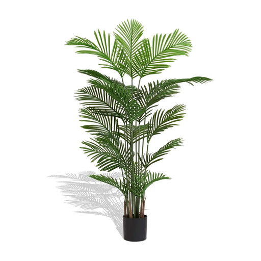 Artificial Areca Palm Plant, 6FT Tall Faux Tropical Tree in Pot for Indoor Outdoor Home, Office, or Garden Modern Decoration, 2pcs/set Default -DTYStore