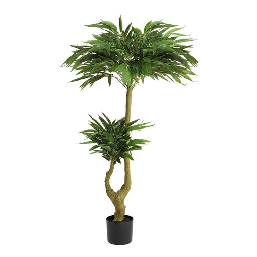 Artificial Dracaena Tree Indoor Faux Greenery Plant for Decoration, Green Plastic, 150cm Default -DTYStore