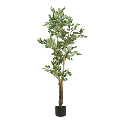 Artificial Ficus Tree With Pot – Realistic Indoor Decorative Faux Plant for Home & Office 69 in. -DTYStore