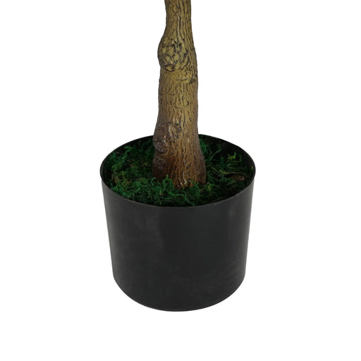 Artificial Ficus Tree With Pot – Realistic Indoor Decorative Faux Plant for Home & Office 51 in. -DTYStore