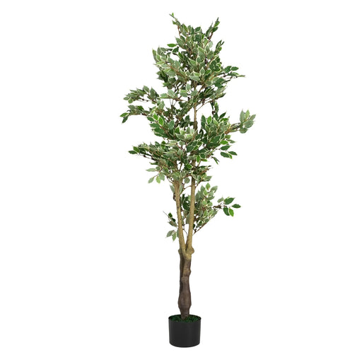 Artificial Ficus Tree With Pot – Realistic Indoor Decorative Faux Plant for Home & Office 69 in. -DTYStore
