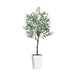 Artificial Olive Tree 5FT with Pot and Moss, Artificial Plants for Home Office Decor Default -DTYStore