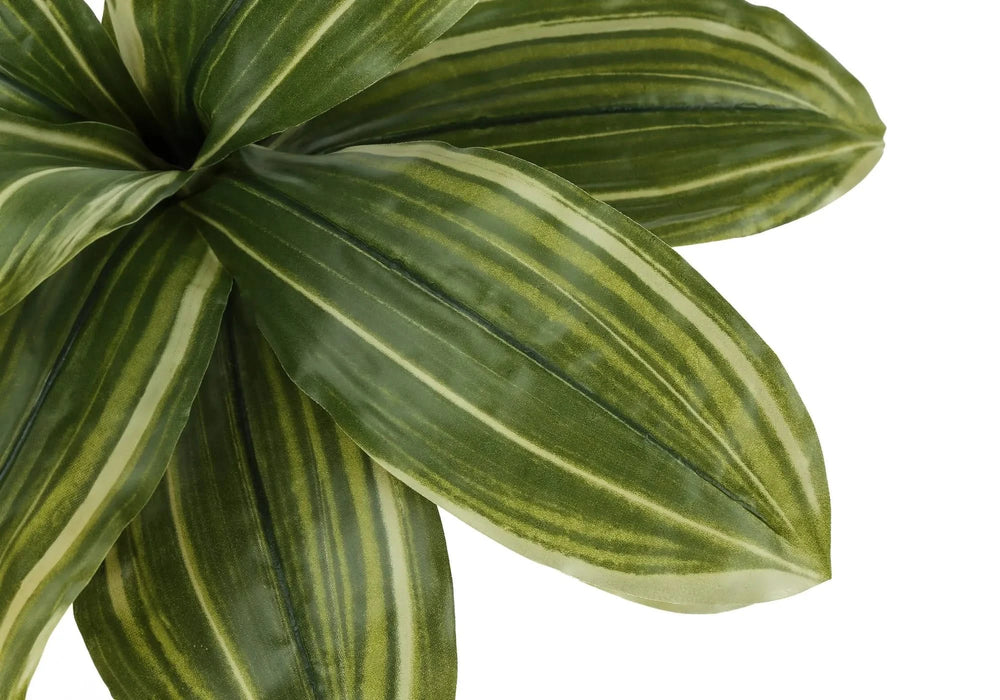 Artificial Plant, 17' Tall, Dracaena, Indoor, Faux, Fake, Table, Greenery, Potted, Real Touch, Decorative, Green Leaves, Black Pot Default -DTYStore