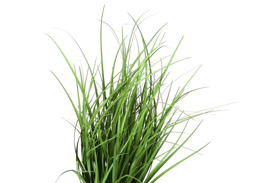 Artificial Plant, 23' Tall, Grass, Indoor, Faux, Fake, Table, Greenery, Potted, Real Touch, Decorative, Green Grass, Black Pot Default -DTYStore