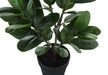 Artificial Plant, 28' Tall, Garcinia Tree, Indoor, Faux, Fake, Floor, Greenery, Potted, Real Touch, Decorative, Green Leaves, Black Pot Default -DTYStore