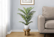 Artificial Plant, 28' Tall, Palm Tree, Indoor, Faux, Fake, Floor, Greenery, Potted, Real Touch, Decorative, Green Leaves, White Pot Default -DTYStore