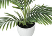 Artificial Plant, 28' Tall, Palm Tree, Indoor, Faux, Fake, Floor, Greenery, Potted, Real Touch, Decorative, Green Leaves, White Pot Default -DTYStore