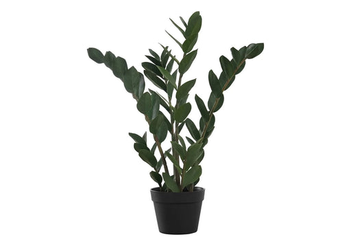 Artificial Plant, 29' Tall, Zz Tree, Indoor, Faux, Fake, Floor, Greenery, Potted, Real Touch, Decorative, Green Leaves, Black Pot Default -DTYStore