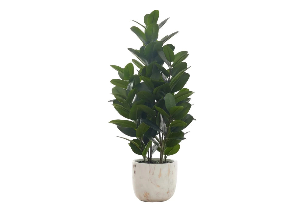 Artificial Plant, 31' Tall, Garcinia Tree, Indoor, Faux, Fake, Floor, Greenery, Potted, Real Touch, Decorative, Green Leaves, White Cement Pot Default -DTYStore