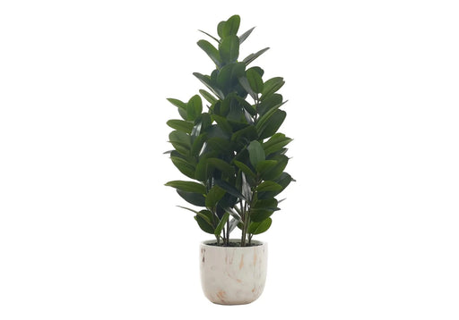 Artificial Plant, 31' Tall, Garcinia Tree, Indoor, Faux, Fake, Floor, Greenery, Potted, Real Touch, Decorative, Green Leaves, White Cement Pot Default -DTYStore