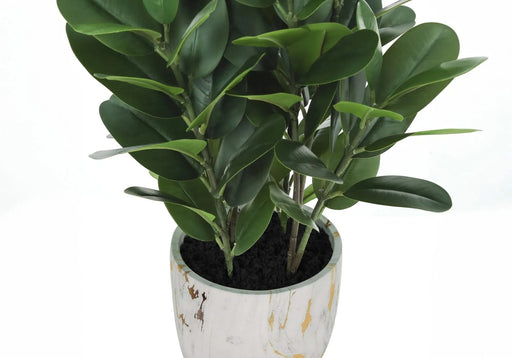 Artificial Plant, 31' Tall, Garcinia Tree, Indoor, Faux, Fake, Floor, Greenery, Potted, Real Touch, Decorative, Green Leaves, White Cement Pot Default -DTYStore