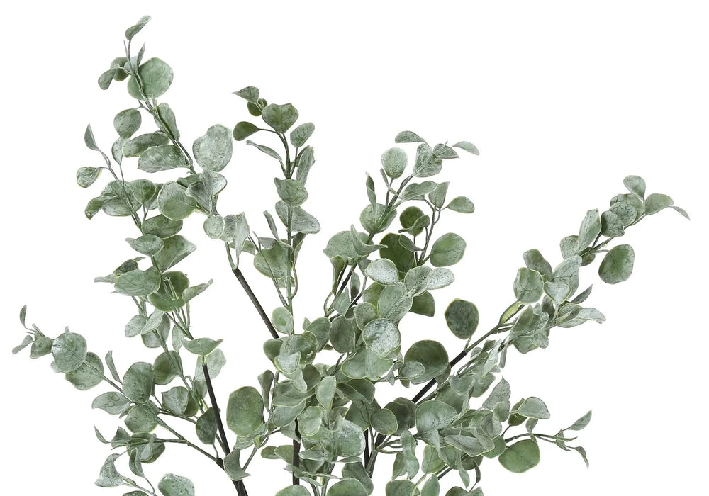 Artificial Plant, 35' Tall, Eucalyptus Tree, Indoor, Faux, Fake, Floor, Greenery, Potted, Decorative, Green Leaves, Black Pot Default -DTYStore