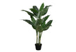 Artificial Plant, 42' Tall, Evergreen Tree, Indoor, Faux, Fake, Floor, Greenery, Potted, Decorative, Green Leaves, Black Pot Default -DTYStore