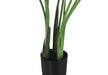 Artificial Plant, 44' Tall, Bird Of Paradise Tree, Indoor, Faux, Fake, Floor, Greenery, Potted, Decorative, Green Leaves, Black Pot Default -DTYStore