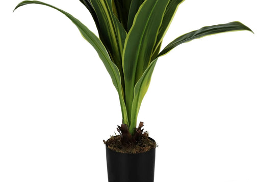 Artificial Plant, 47' Tall, Dracaena Tree, Indoor, Faux, Fake, Floor, Greenery, Potted, Real Touch, Decorative, Green Leaves, Black Pot Default -DTYStore