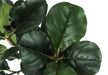 Artificial Plant, 47' Tall, Fiddle Tree, Indoor, Faux, Fake, Floor, Greenery, Potted, Real Touch, Decorative, Green Leaves, Black Pot Default -DTYStore