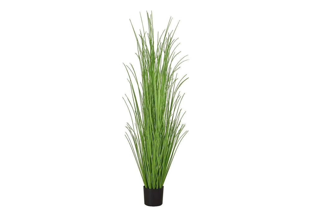 Artificial Plant, 47' Tall, Grass Tree, Indoor, Faux, Fake, Floor, Greenery, Potted, Real Touch, Decorative, Green Grass, Black Pot Default -DTYStore