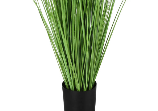 Artificial Plant, 47' Tall, Grass Tree, Indoor, Faux, Fake, Floor, Greenery, Potted, Real Touch, Decorative, Green Grass, Black Pot Default -DTYStore