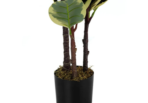 Artificial Plant, 47' Tall, Oak Tree, Indoor, Faux, Fake, Floor, Greenery, Potted, Real Touch, Decorative, Green Leaves, Black Pot Default -DTYStore