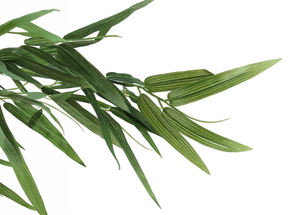 Artificial Plant, 50' Tall, Bamboo Tree, Indoor, Faux, Fake, Floor, Greenery, Potted, Decorative, Green Leaves, Black Pot Default -DTYStore