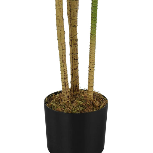 Artificial Plant, 51' Tall, Dracaena Tree, Indoor, Faux, Fake, Floor, Greenery, Potted, Real Touch, Decorative, Green Leaves, Black Pot Default -DTYStore