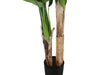 Artificial Plant, 55' Tall, Banana Tree, Indoor, Faux, Fake, Floor, Greenery, Potted, Real Touch, Decorative, Green Leaves, Black Pot Default -DTYStore