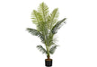 Artificial Plant, 57' Tall, Palm Tree, Indoor, Faux, Fake, Floor, Greenery, Potted, Real Touch, Decorative, Green Leaves, Black Pot Default -DTYStore