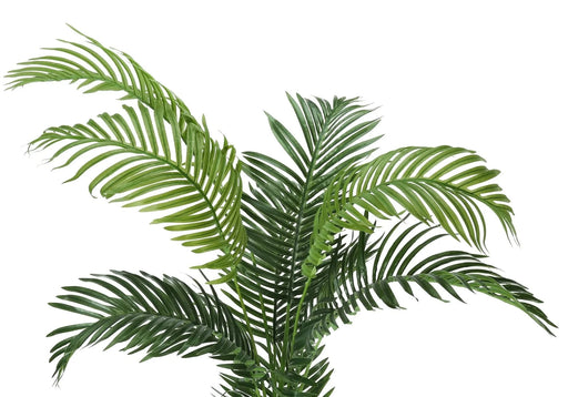 Artificial Plant, 57' Tall, Palm Tree, Indoor, Faux, Fake, Floor, Greenery, Potted, Real Touch, Decorative, Green Leaves, Black Pot Default -DTYStore