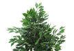 Artificial Plant, 58' Tall, Ficus Tree, Indoor, Faux, Fake, Floor, Greenery, Potted, Decorative, Green Leaves, Black Pot Default -DTYStore