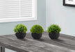 Artificial Plant, 5' Tall, Grass, Indoor, Faux, Fake, Table, Greenery, Potted, Set Of 3, Decorative, Green Plants, Black Pots Default -DTYStore