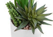 Artificial Plant, 7' Tall, Succulent, Indoor, Faux, Fake, Table, Greenery, Potted, Set Of 2, Decorative, Green Plants, White Ceramic Pots Default -DTYStore