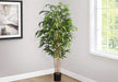 Artificial Plant, 83' Tall, Bamboo Tree, Floor, Indoor, Potted, Real Touch, Green Leaves, Black Pot Default -DTYStore