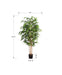 Artificial Plant, 83' Tall, Bamboo Tree, Floor, Indoor, Potted, Real Touch, Green Leaves, Black Pot Default -DTYStore