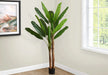 Artificial Plant, 83' Tall, Banana Tree, Indoor, Decorative, Faux, Floor, Potted, Real Touch, Green Leaves, Black Pot Default -DTYStore