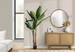 Artificial Plant, 83' Tall, Banana Tree, Indoor, Decorative, Faux, Floor, Potted, Real Touch, Green Leaves, Black Pot Default -DTYStore