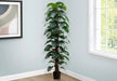 Artificial Plant, 83' Tall, Monstera Tree, Floor, Indoor, Decorative, Green Leaves, Black Pot Default -DTYStore