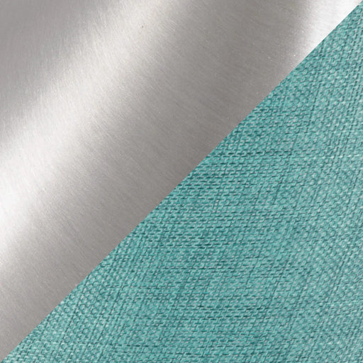 Ashland 27' Contemporary Metal Table Lamp in Brushed Nickel with Turquoise Textured Linen Shade from Grandview Gallery by LumiSource - Set of 2 Default -DTYStore