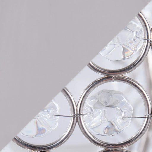 Ashland 27' Contemporary Metal Table Lamp in Polished Nickel with Round Clear K9 Crystal Beads and Polished Nickel Shade from Grandview Gallery by LumiSource - Set of 2 Default -DTYStore