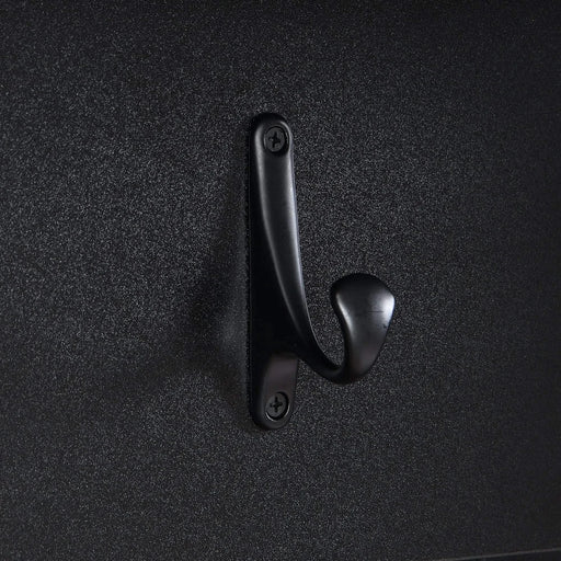 [Assembly Video] Farmhouse 4-in-1 Hall Tree with Wood Grain Bench, Mudroom Versatile Coat Rack with 2 Large Drawer, Entrance Organizer for Hallway, Living Room, Black, 55.9'W (Same as N721P205660) Default -DTYStore