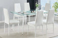 Astra 7pc Dining White Default -DTYStore