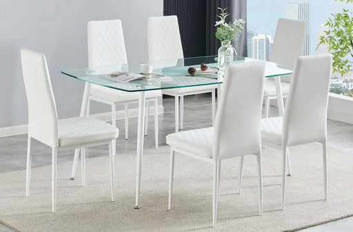 Astra 7pc Dining White Default -DTYStore