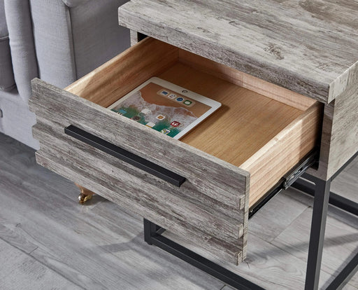 Astral 3-Piece Upholstered Bedroom Set, Tufted Wingback Bed with Two Gray Nightstands Default -DTYStore