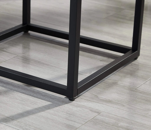 Astral 3-Piece Upholstered Bedroom Set, Tufted Wingback Bed with Two White Nightstands Default -DTYStore