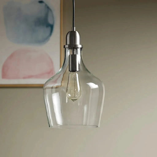 Auburn Bell Shaped Glass Pendant Default -DTYStore