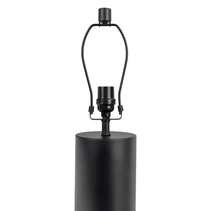 Aura Black Table Lamp with On/Off Switch Black Block Base Default -DTYStore