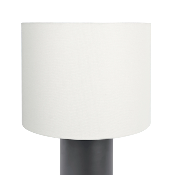 Aura Black Table Lamp with On/Off Switch Black Block Base Default -DTYStore