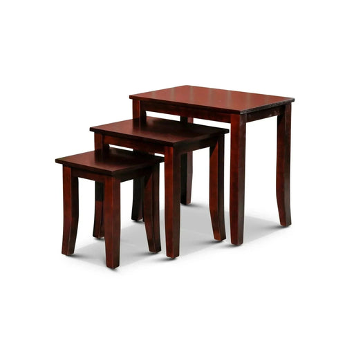 Avon 3-Piece Nesting Tables Dark Brown -DTYStore